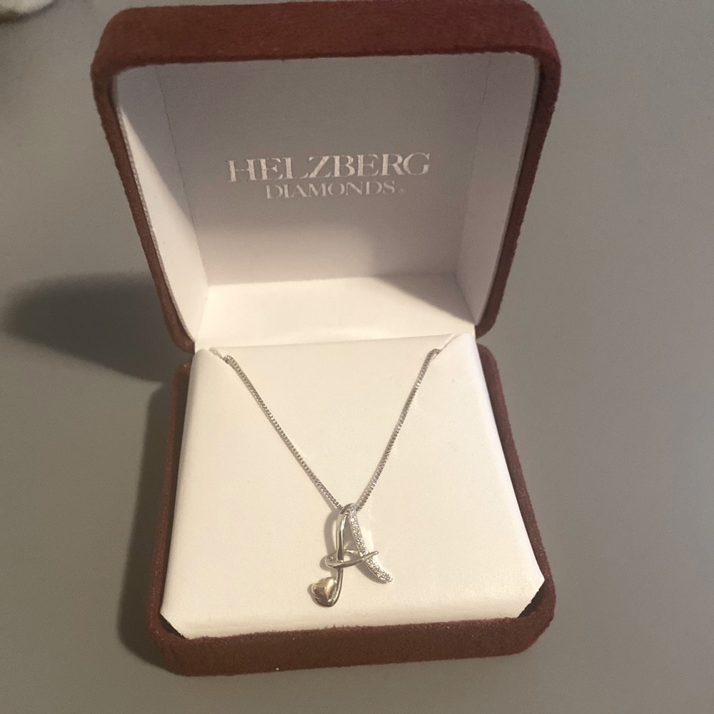 Helzberg Diamond “A” pendant